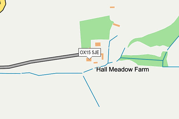 OX15 5JE map - OS OpenMap – Local (Ordnance Survey)