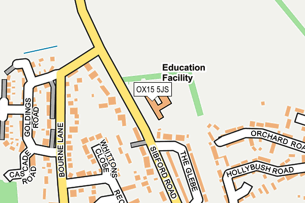 OX15 5JS map - OS OpenMap – Local (Ordnance Survey)