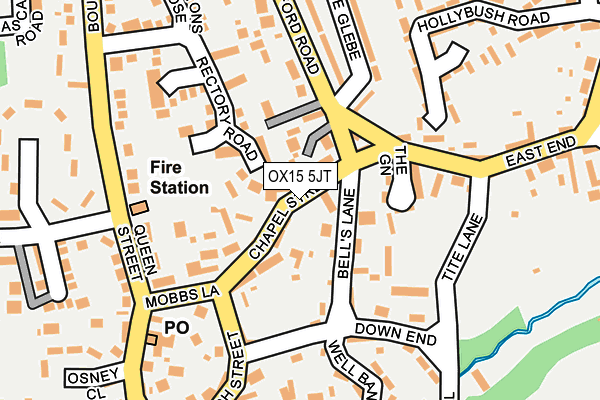 OX15 5JT map - OS OpenMap – Local (Ordnance Survey)