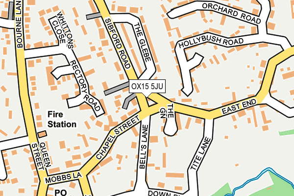 OX15 5JU map - OS OpenMap – Local (Ordnance Survey)