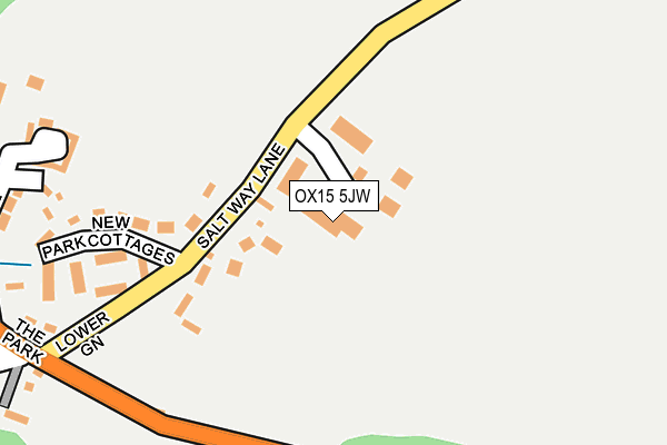 OX15 5JW map - OS OpenMap – Local (Ordnance Survey)