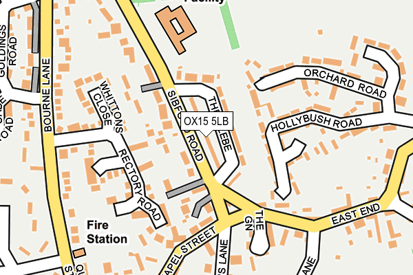 OX15 5LB map - OS OpenMap – Local (Ordnance Survey)