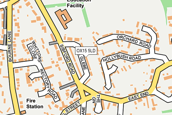 OX15 5LD map - OS OpenMap – Local (Ordnance Survey)