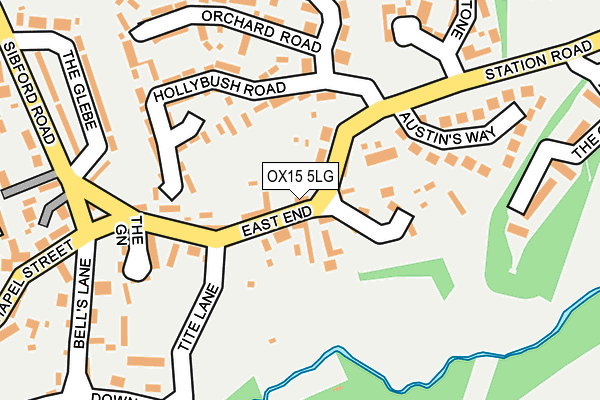 OX15 5LG map - OS OpenMap – Local (Ordnance Survey)