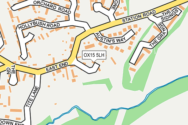 OX15 5LH map - OS OpenMap – Local (Ordnance Survey)