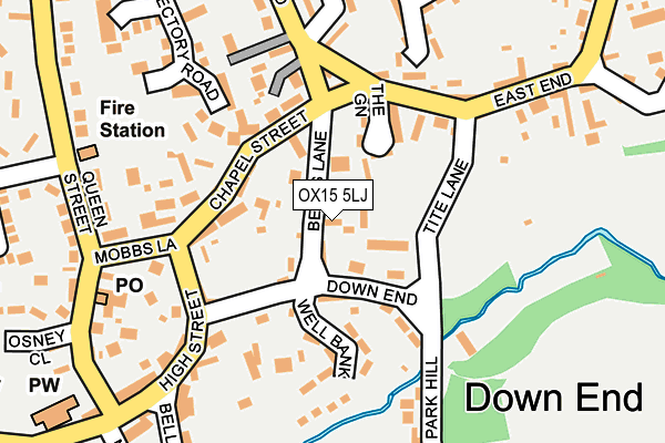 OX15 5LJ map - OS OpenMap – Local (Ordnance Survey)