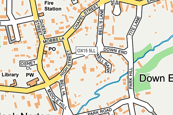 OX15 5LL map - OS OpenMap – Local (Ordnance Survey)