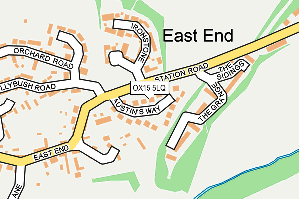 OX15 5LQ map - OS OpenMap – Local (Ordnance Survey)