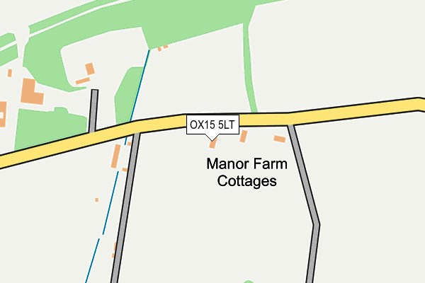 OX15 5LT map - OS OpenMap – Local (Ordnance Survey)