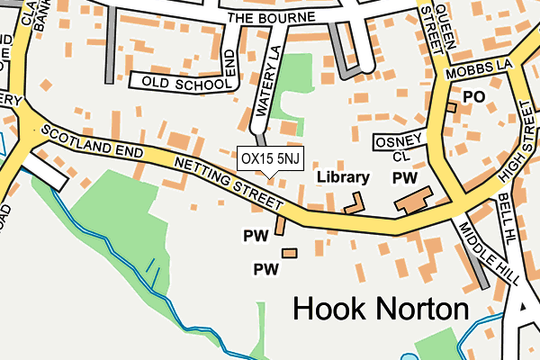 OX15 5NJ map - OS OpenMap – Local (Ordnance Survey)