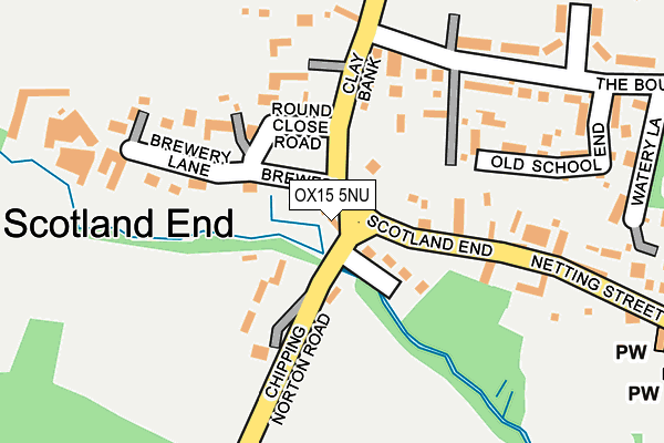 OX15 5NU map - OS OpenMap – Local (Ordnance Survey)