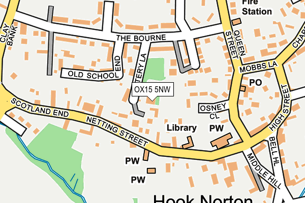 OX15 5NW map - OS OpenMap – Local (Ordnance Survey)