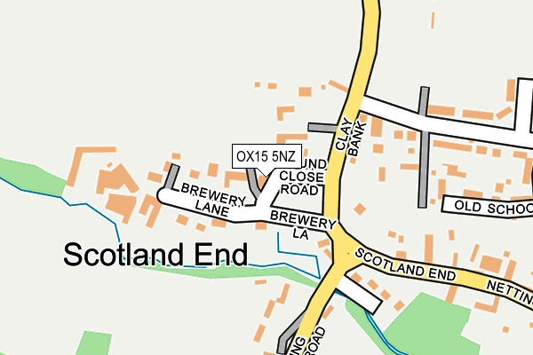 OX15 5NZ map - OS OpenMap – Local (Ordnance Survey)