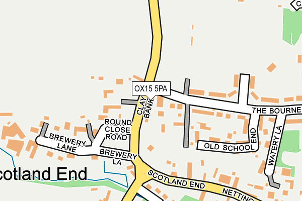 OX15 5PA map - OS OpenMap – Local (Ordnance Survey)