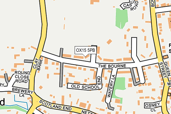 Map of 4 MERTON STREET BANBURY LTD at local scale