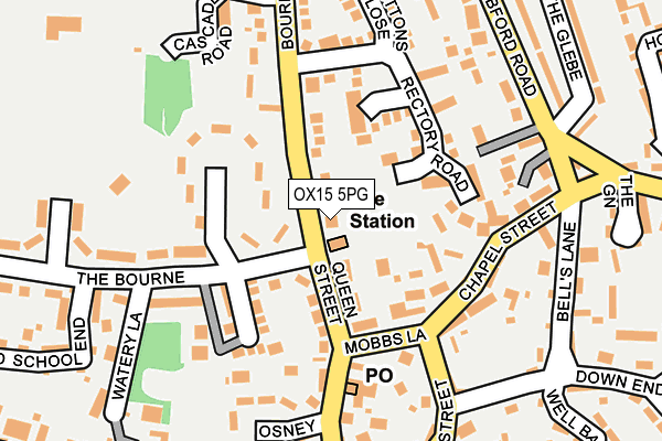 OX15 5PG map - OS OpenMap – Local (Ordnance Survey)