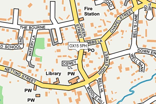 OX15 5PH map - OS OpenMap – Local (Ordnance Survey)