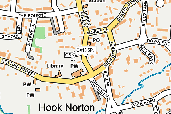 OX15 5PJ map - OS OpenMap – Local (Ordnance Survey)