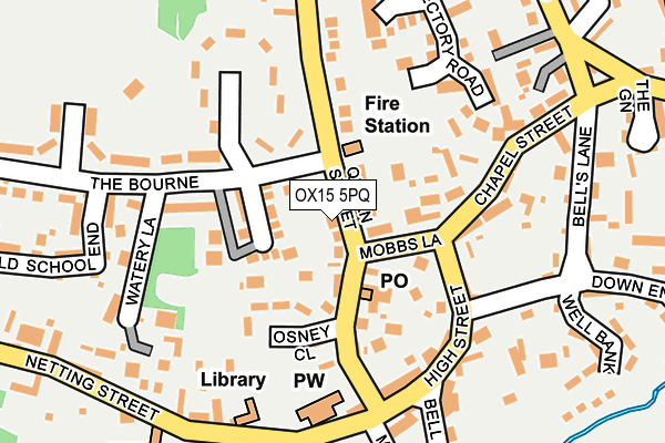 OX15 5PQ map - OS OpenMap – Local (Ordnance Survey)