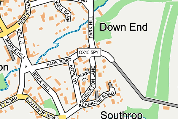 OX15 5PY map - OS OpenMap – Local (Ordnance Survey)