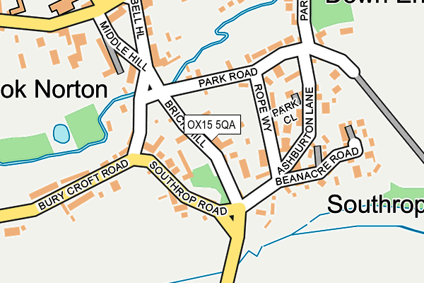 Map of HOOK NORTON CONSTRUCTION LTD at local scale