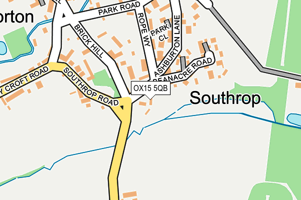 OX15 5QB map - OS OpenMap – Local (Ordnance Survey)