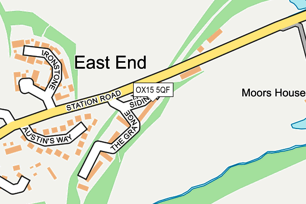 OX15 5QF map - OS OpenMap – Local (Ordnance Survey)