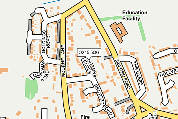OX15 5QG map - OS OpenMap – Local (Ordnance Survey)