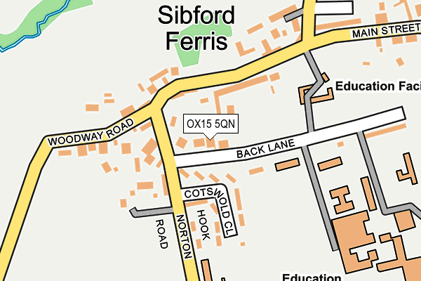 OX15 5QN map - OS OpenMap – Local (Ordnance Survey)