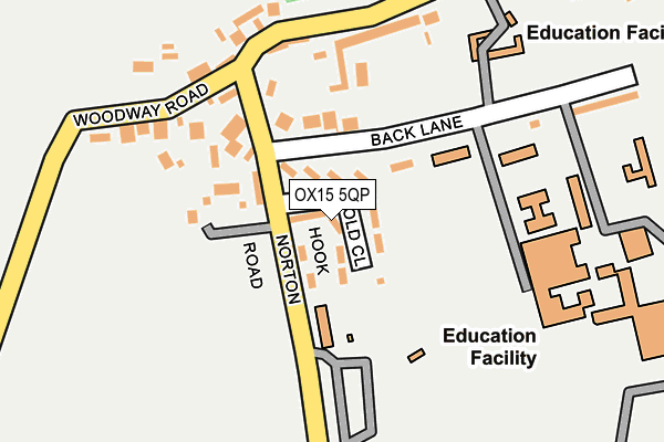 OX15 5QP map - OS OpenMap – Local (Ordnance Survey)