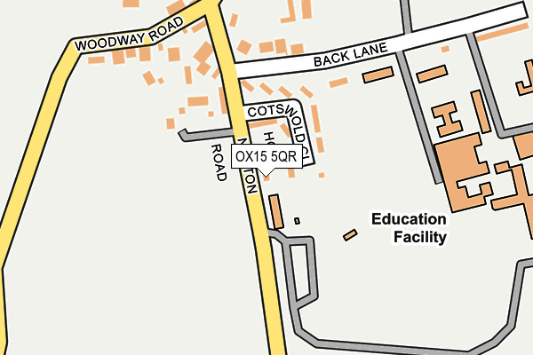 OX15 5QR map - OS OpenMap – Local (Ordnance Survey)