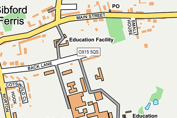 OX15 5QS map - OS OpenMap – Local (Ordnance Survey)