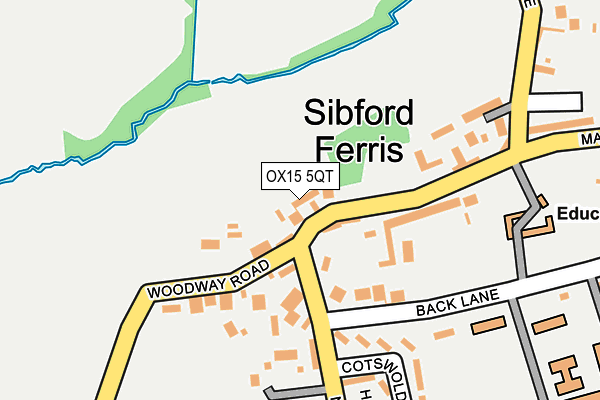 OX15 5QT map - OS OpenMap – Local (Ordnance Survey)