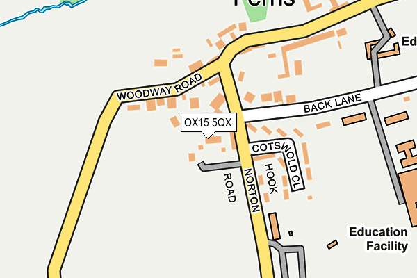 OX15 5QX map - OS OpenMap – Local (Ordnance Survey)