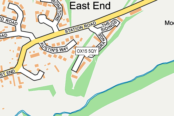 OX15 5QY map - OS OpenMap – Local (Ordnance Survey)