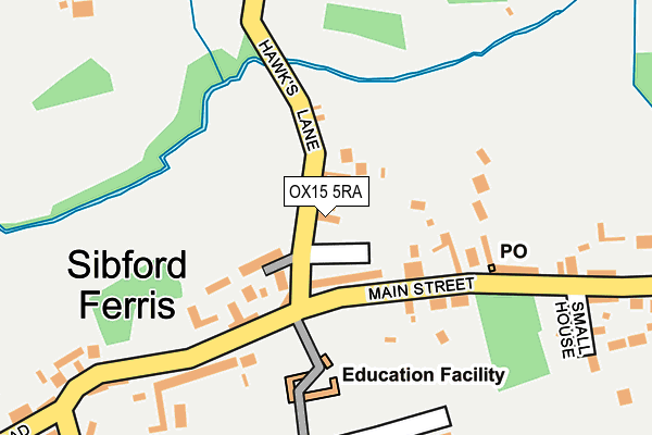 OX15 5RA map - OS OpenMap – Local (Ordnance Survey)