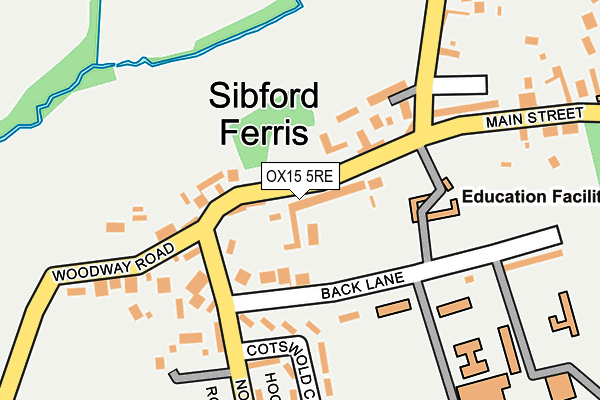 OX15 5RE map - OS OpenMap – Local (Ordnance Survey)