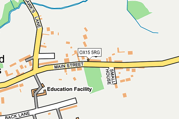 OX15 5RG map - OS OpenMap – Local (Ordnance Survey)