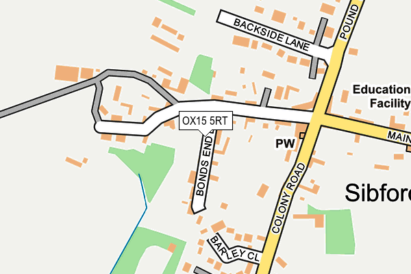 OX15 5RT map - OS OpenMap – Local (Ordnance Survey)