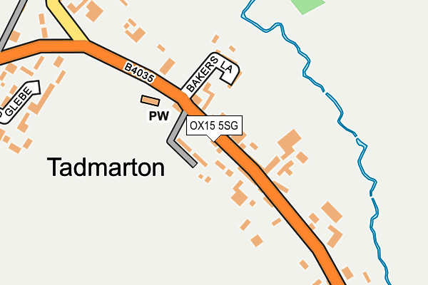 OX15 5SG map - OS OpenMap – Local (Ordnance Survey)