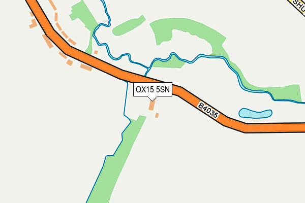 OX15 5SN map - OS OpenMap – Local (Ordnance Survey)