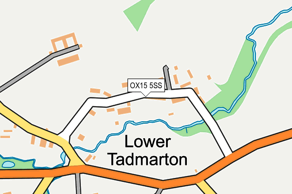 OX15 5SS map - OS OpenMap – Local (Ordnance Survey)