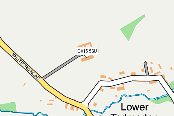 OX15 5SU map - OS OpenMap – Local (Ordnance Survey)