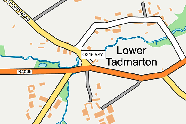 OX15 5SY map - OS OpenMap – Local (Ordnance Survey)