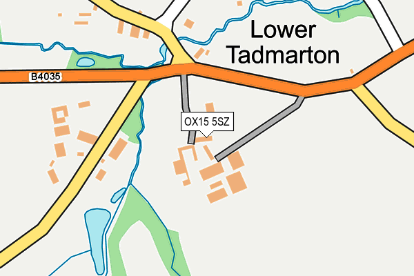 OX15 5SZ map - OS OpenMap – Local (Ordnance Survey)