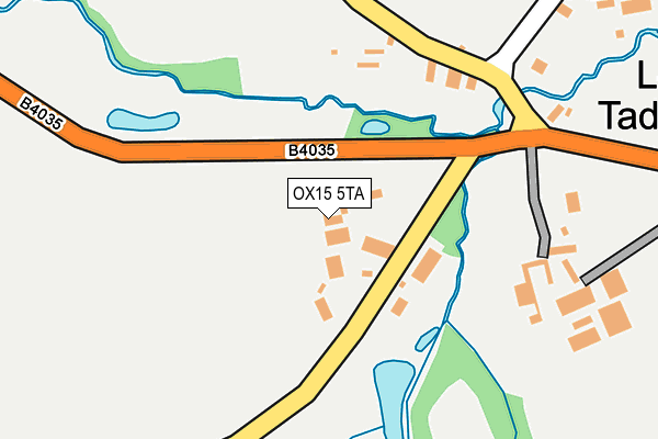 OX15 5TA map - OS OpenMap – Local (Ordnance Survey)