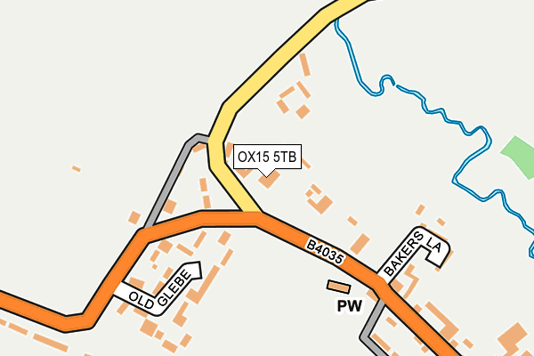 OX15 5TB map - OS OpenMap – Local (Ordnance Survey)