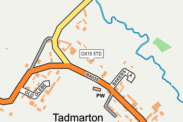 OX15 5TD map - OS OpenMap – Local (Ordnance Survey)