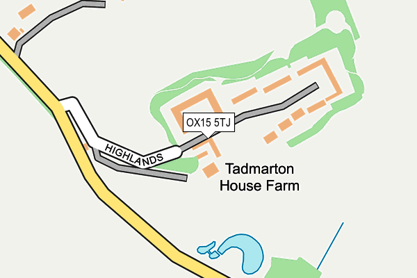 OX15 5TJ map - OS OpenMap – Local (Ordnance Survey)