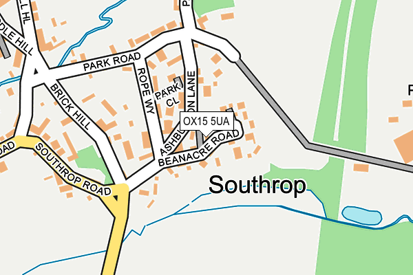 OX15 5UA map - OS OpenMap – Local (Ordnance Survey)